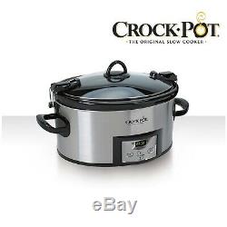 Crock-Pot 7Quart Programmable Cook & Carry Extra Large Slow Cooker Digital Timer