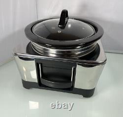 Crock-Pot Model SCCPTP600- 6 Quart Stainless Steel Programmable Oval Slow Cooker