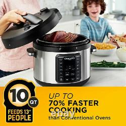 Crock-Pot Multi Function 10 Quart Express Home Food Cooker, Stainless Steel