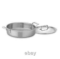 Cuisinart 13in Round 5.5quart Stainless Steel Casserole Dishes Dishwasher Safe