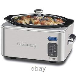 Cuisinart 6.5 Quart Programmable Slow Cooker, Brushed Stainless Steel Cuisinart 6.5 Quart Programmable Slow Cooker, Brushed Stainless Steel