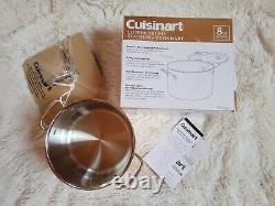 Cuisinart Copper Tri Ply Stainless 8 Quart Stockpot With Lid PCT66-24T 8 qt Pot