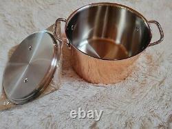 Cuisinart Copper Tri Ply Stainless 8 Quart Stockpot With Lid PCT66-24T 8 qt Pot