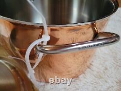 Cuisinart Copper Tri Ply Stainless 8 Quart Stockpot With Lid PCT66-24T 8 qt Pot