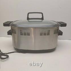 Cuisinart MSC-600 Electric 7 Quart Stainless Steel Multi Slow Cooker Crock Pot