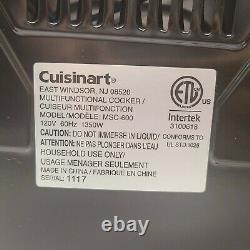 Cuisinart MSC-600 Electric 7 Quart Stainless Steel Multi Slow Cooker Crock Pot