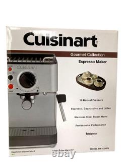 Cuisinart Manual Espresso Maker, 1.66 Quart, EM-100NP1 Stainless Steel