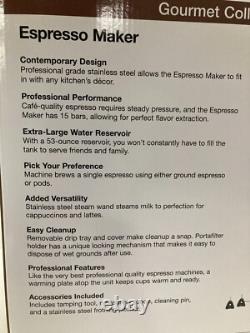 Cuisinart Manual Espresso Maker, 1.66 Quart, EM-100NP1 Stainless Steel