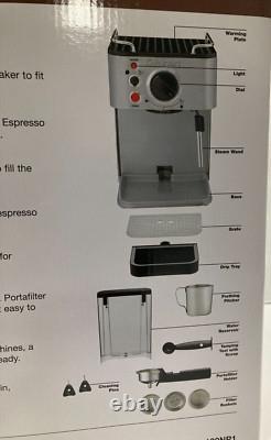 Cuisinart Manual Espresso Maker, 1.66 Quart, EM-100NP1 Stainless Steel