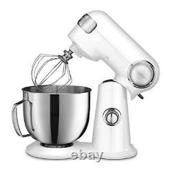 Cuisinart Stand Mixer 12 Speed 5.5 Quart Stainless Steel Bowl White
