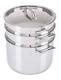 Culinary 3-ply Stainless Steel Pasta Pot, 8 Quart, Includes Pasta & Steamer I