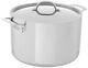 Culinary 3-ply Stainless Steel Stock Pot, 12 Quart, Includes Metal Lid, Dishw