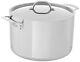 Culinary 3-ply Stainless Steel Stock Pot, 12 Quart, Includes Metal Lid, Dishw