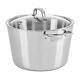 Culinary 3-ply Stainless Steel Stock Pot, 8 Quart, Includes Glass Lid, Dishwasher
