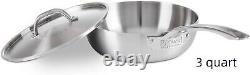 Culinary Professional 5-Ply Stainless Steel Saucier Pan, 3 Quart, NEW