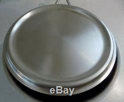 Demeyere 2-Quart Saucier With Lid & 9.5 Fry Pan 5-Ply Stainless Steel