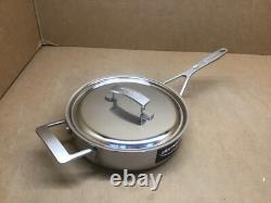 Demeyere 3-Quart Industry 5-Ply Stainless Steel Saute Pan with Lid