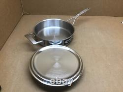 Demeyere 3-Quart Industry 5-Ply Stainless Steel Saute Pan with Lid