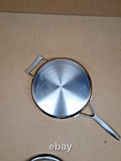 Demeyere 3-Quart Industry 5-Ply Stainless Steel Saute Pan with Lid