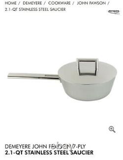 Demeyre John Pawson 2.1 Quart Conic Saute Pan With Lid 7 Ply Stainless Steel
