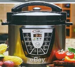 Digital Power Pressure Cooker CANNER PLUS XL Electric 8 Quart Stainless Steel