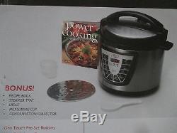 Digital Power Pressure Cooker CANNER PLUS XL Electric 8 Quart Stainless Steel