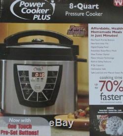 Digital Power Pressure Cooker CANNER PLUS XL Electric 8 Quart Stainless Steel