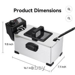 EDF-3507 Elite Cuisine Immersion Deep Fryer, 3.5-Quart, Stainless Steel