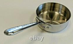 EXCELLENT All-Clad Stainless Steel 1 Quart Sauce Pan Pot William Sonoma