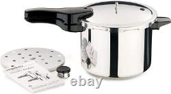 Efficient 6-Quart Stainless Steel Pressure Cooker for Quick Family Meals