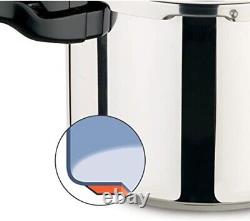 Efficient 6-Quart Stainless Steel Pressure Cooker for Quick Family Meals