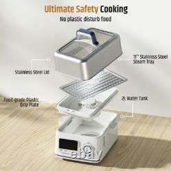 Electric Food Steamer 5-Quart Stainless Steel