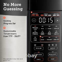 Electric Pressure Cooker 6 Quart Stainless Steel 9 in 1 Instant Multi Cooker NEW