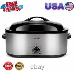 Electric Roaster Oven 22 Quart with Self-Basting Lid Turkey Adjustable Extra-Large