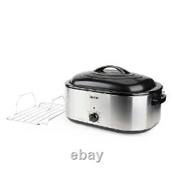 Electric Roaster Oven 22 Quart with Self-Basting Lid Turkey Adjustable Extra-Large