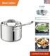 Elegant 2-quart Stainless Steel Saucepan With Lid Durable & Lightweight Design