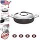Elegant 4.5 Quart Stainless Steel Sauté Pan With Lid Perfect For All Stovetops