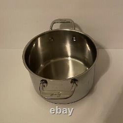 Emeril 3 Quart & 6 Quart Stock Pots Lids Stainless Steel Copper Core Dutch Oven