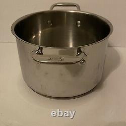 Emeril 3 Quart & 6 Quart Stock Pots Lids Stainless Steel Copper Core Dutch Oven