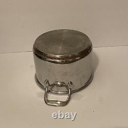 Emeril 3 Quart & 6 Quart Stock Pots Lids Stainless Steel Copper Core Dutch Oven