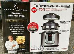 Emeril Lagasse Pressure Cooker Air Fryer Plus, 6 Quart 10-in-1 BRAND NEW
