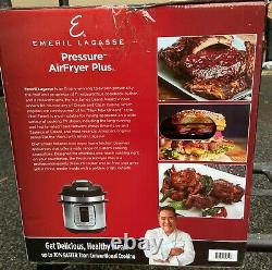 Emeril Lagasse Pressure Cooker Air Fryer Plus, 6 Quart 10-in-1 BRAND NEW