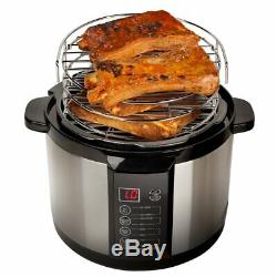 Emson 5 Quart Capacity Smoker Indoor Pressure Smoker & Cooker 1000 Watts