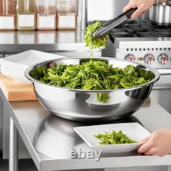 Extra Large 50 Quart Stainless Steel Mixing Bowls 2 Pack, Stackable Design
