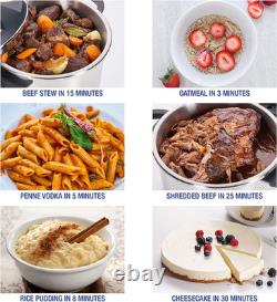 Ezlock Stove Top Pressure Cooker 7 Quart Stainless Steel, Multi Pressure Level