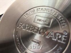 Farberware 6 Pc Classic Stainless Steel Saucepans With Lids 1,2,3 Quart. New