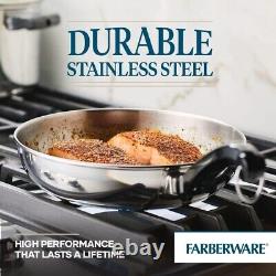 Farberware Classic Stainless Steel Cookware Pots and Pans Set, 15-Piece 50049