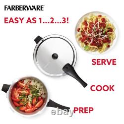 Farberware Stainless Steel Induction Stovetop Pressure Cooker, 8-Quart