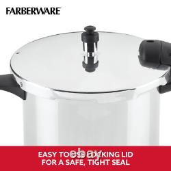 Farberware Stainless Steel Induction Stovetop Pressure Cooker, 8-Quart