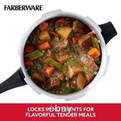 Farberware Stainless Steel Induction Stovetop Pressure Cooker, 8-Quart